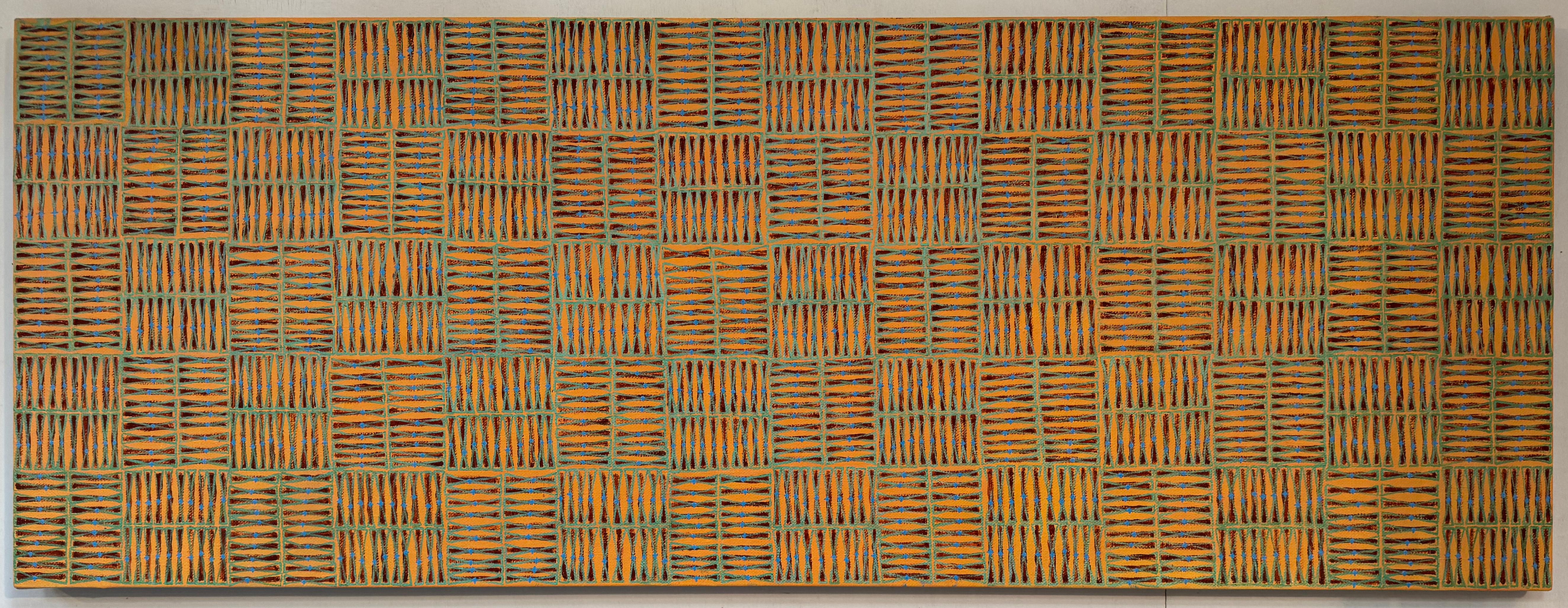 Medida del Tiempo. Pintura al óleo abstracta contemporánea - Mixed Media Art de Susan Bleakley