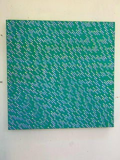 Rain On A Tin Roof, Contemporary Abstract Oil Painting