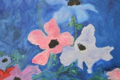 "Winter Anemones" Contemporary Abstract Expressionist Oil Painting