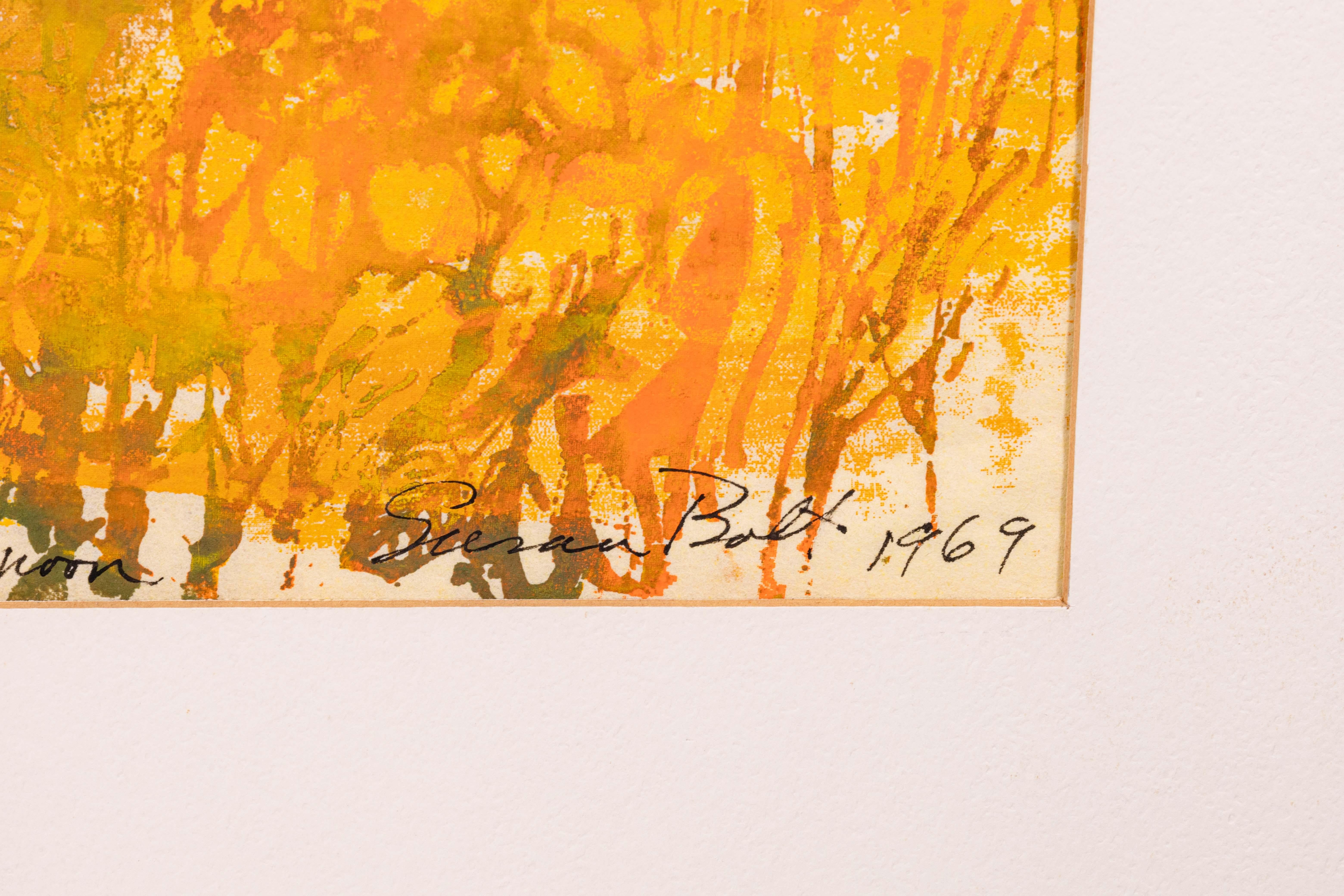 Susan Bolt Conversazioni firmate Serigrafia moderna su carta 1/20 incorniciata 1969 in vendita 5