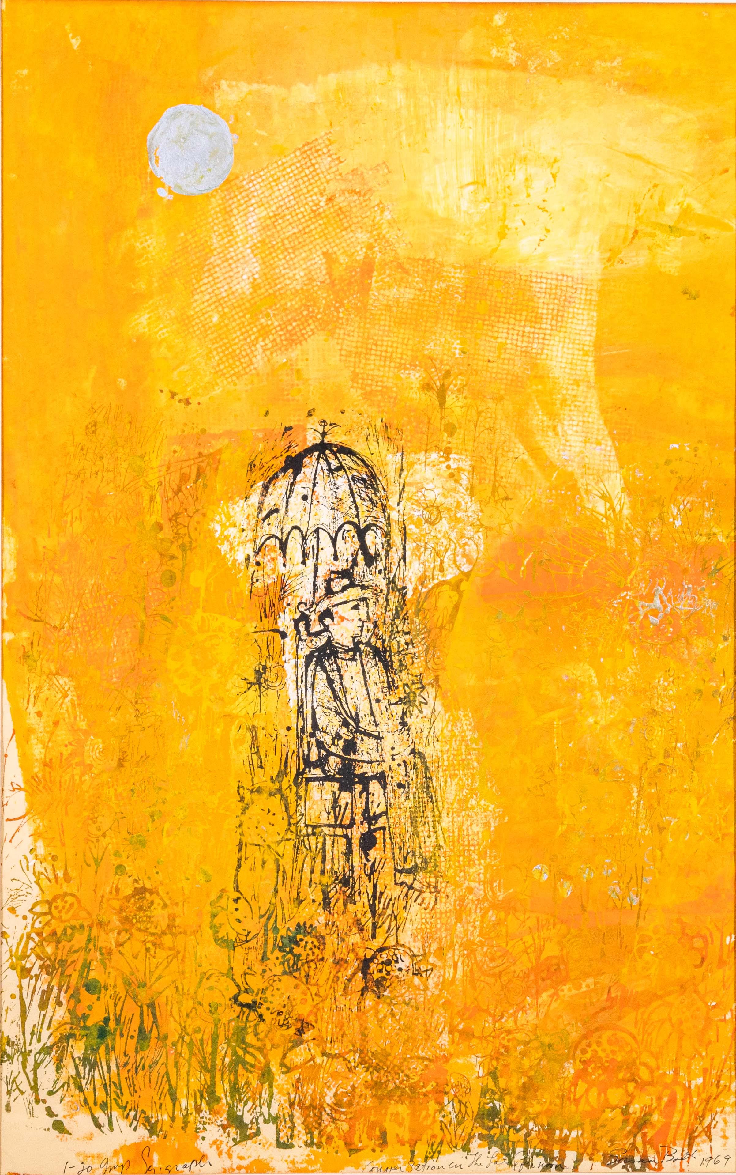 Americano Susan Bolt Conversazioni firmate Serigrafia moderna su carta 1/20 incorniciata 1969 in vendita