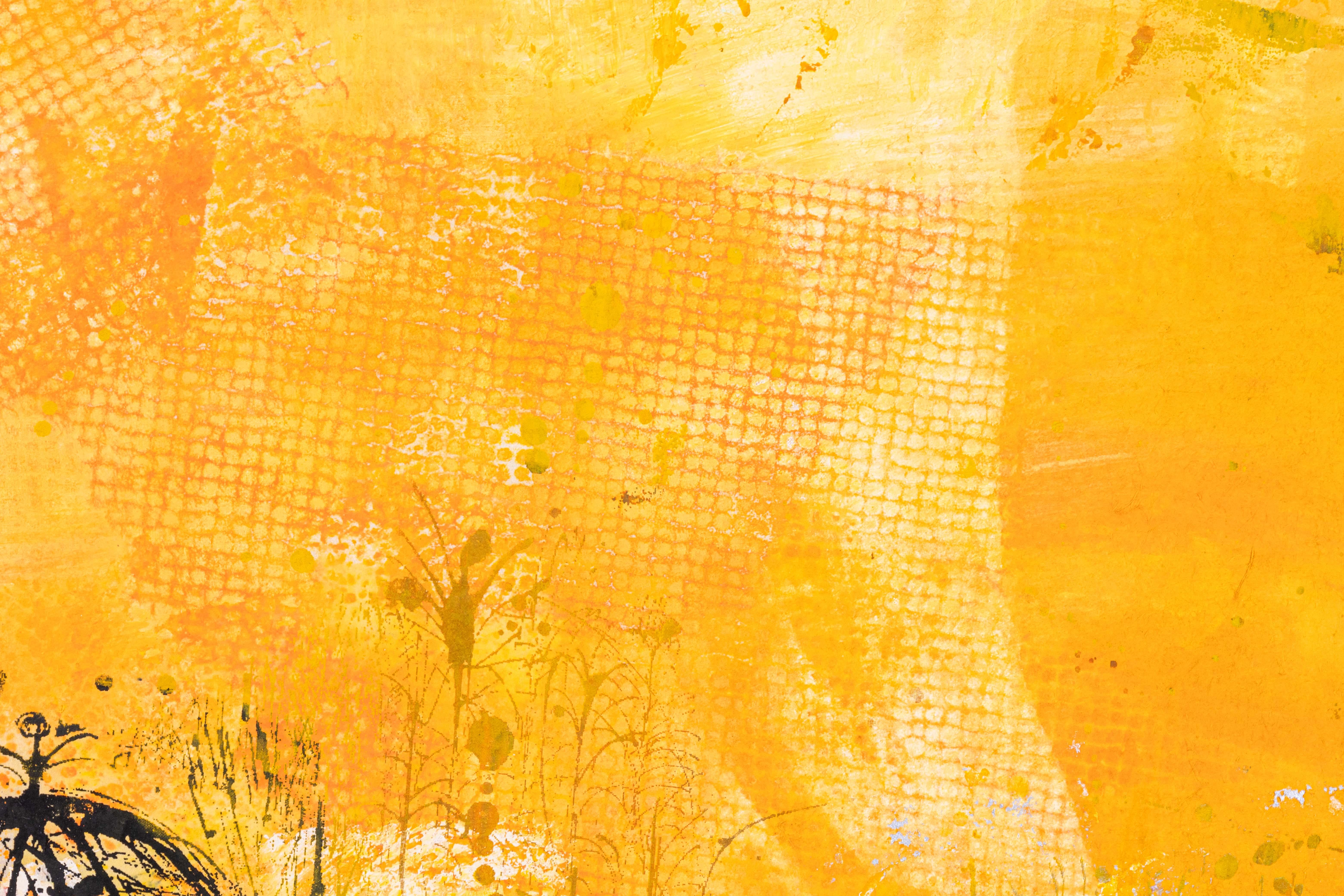 Metà XX secolo Susan Bolt Conversazioni firmate Serigrafia moderna su carta 1/20 incorniciata 1969 in vendita