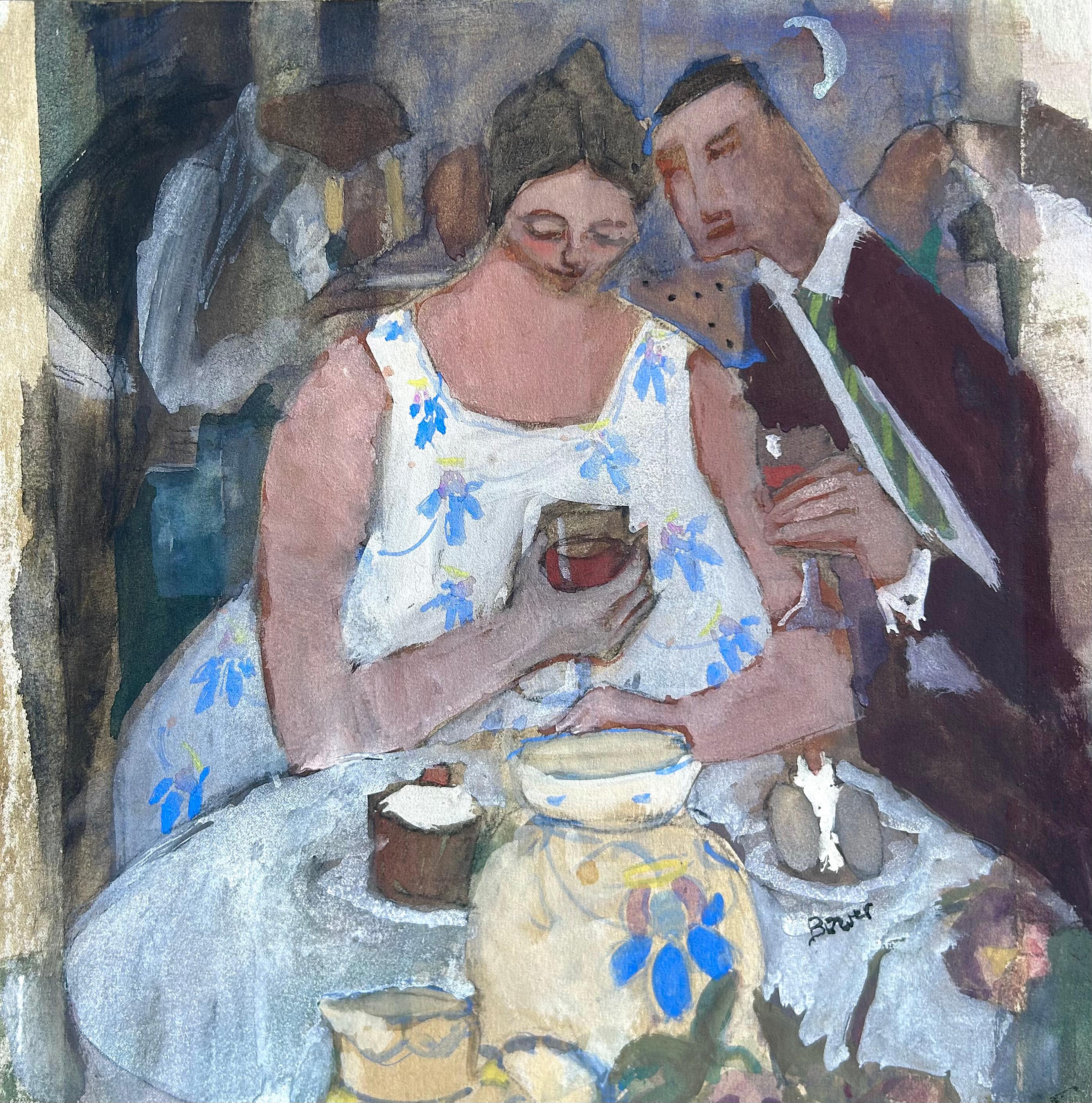 Susan Bower Figurative Painting - The Proposal