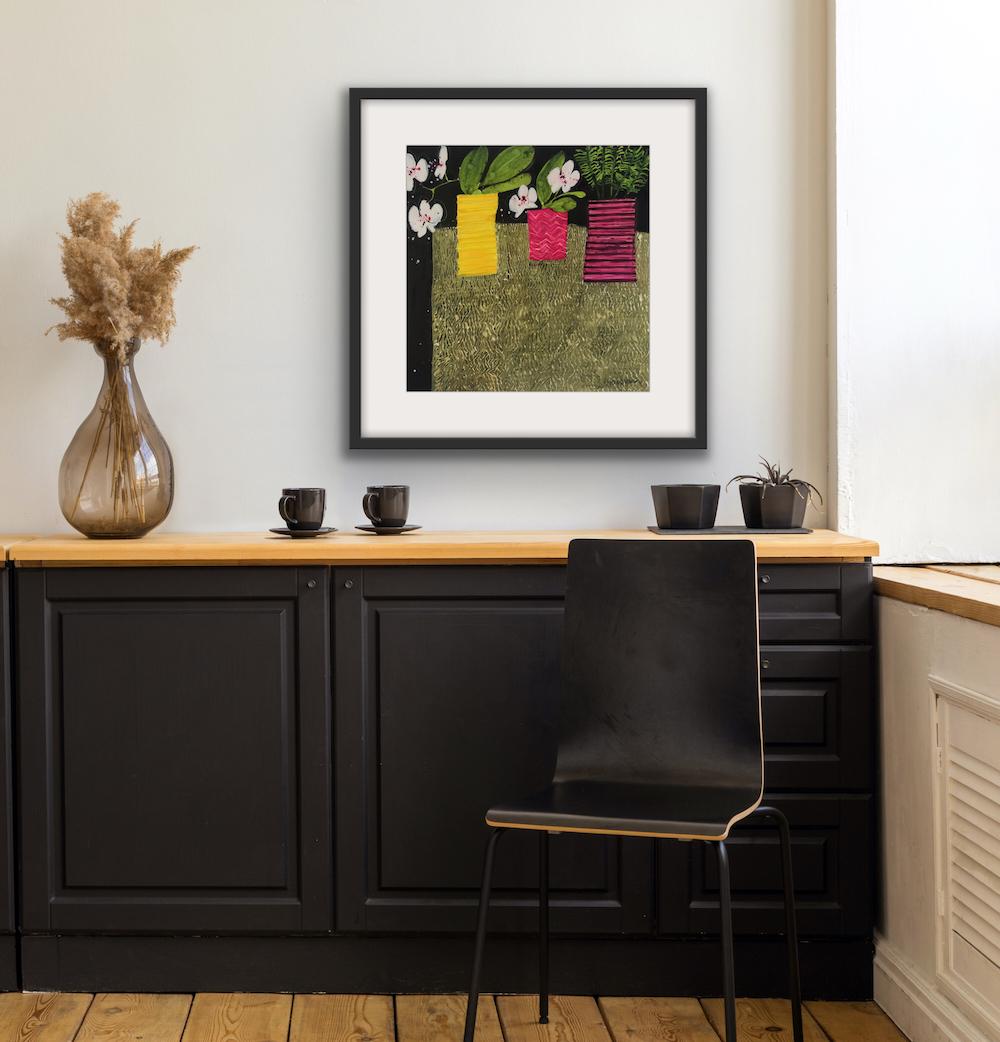 Let's Party, floral art, limited edition print, affordable art For Sale 4
