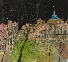 Autunno, Edimburgo 2, quadro originale, paesaggio, contemporaneo
