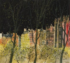 Autunno, Edimburgo 3, quadro originale, paesaggio, contemporaneo