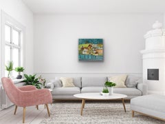 Da Pier Road, Whitby, quadro originale, paesaggio, contemporaneo