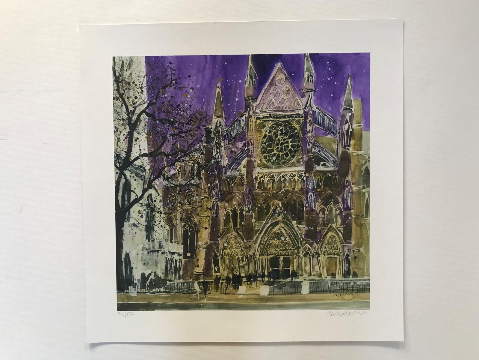 8 Setting for Great Pageants, Westminster Abbey, London - Print by Susan Brown
