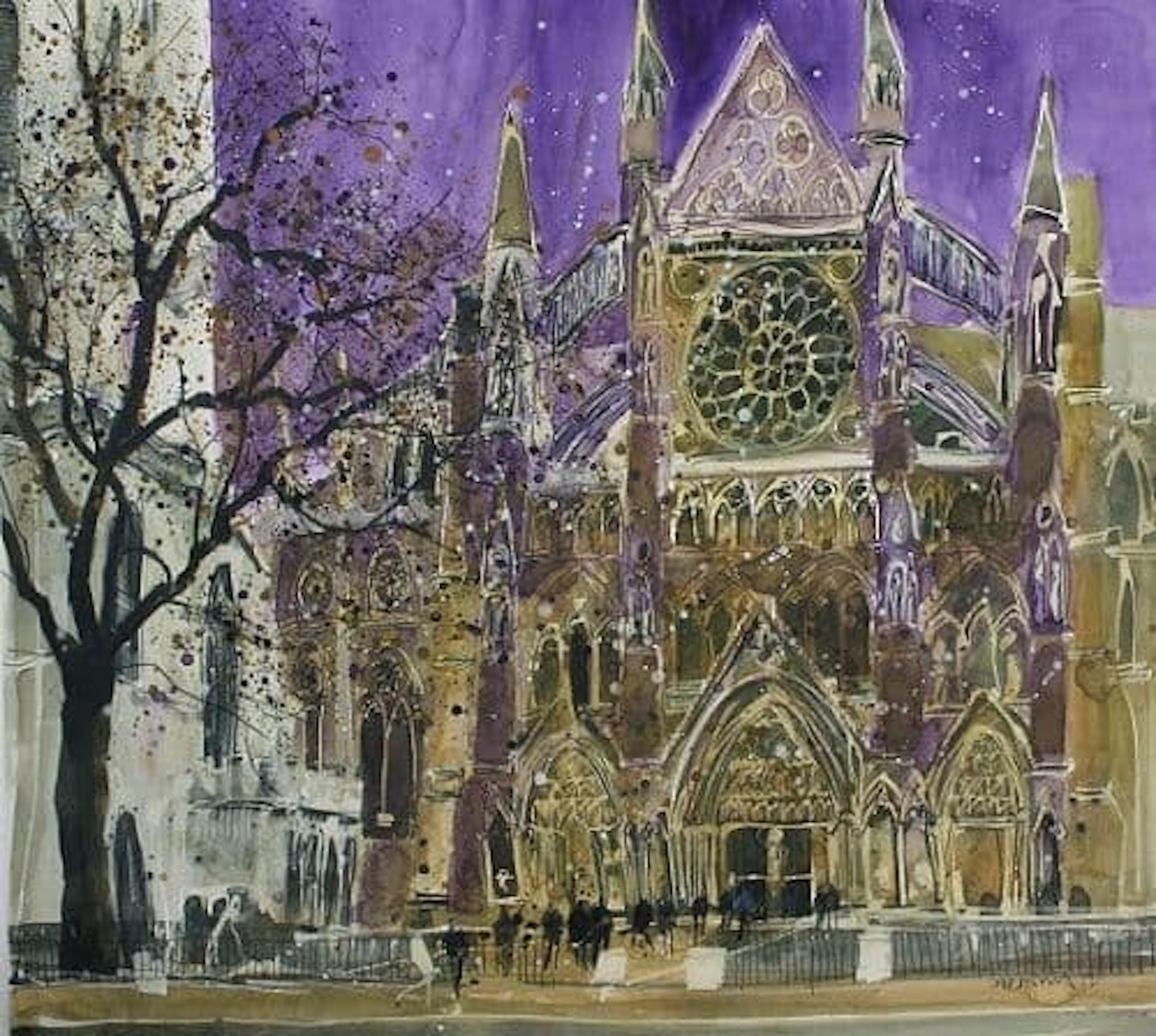 Susan Brown Landscape Print - 8 Setting for Great Pageants, Westminster Abbey, London