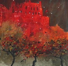 Castle Rock, Edinburgh with Giclée Print by Susan Brown