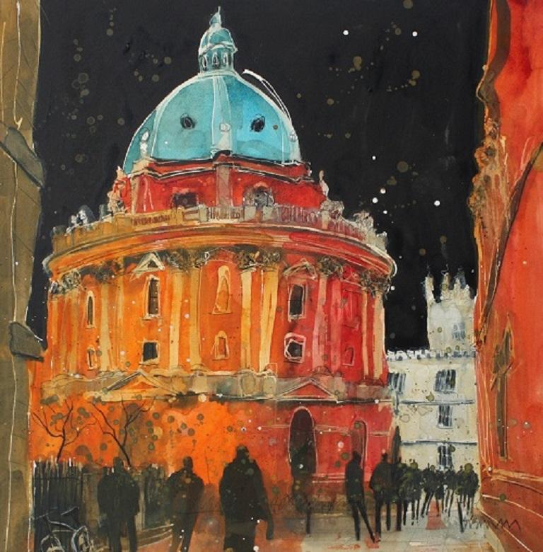 Cities 20 – Evening, Radcliffe Camera Oxford by Susan Brown.

A limited edition giclée print.
The print edition is 150
The image size is 40 x 40 cm, overall size is 50 x 50 cm.
Each print is signed and numbered by Susan Brown
Sold Unframed

Size: