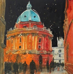 Abend, Radcliffe Camera Oxford mit Giclée-Druck von Susan Brown