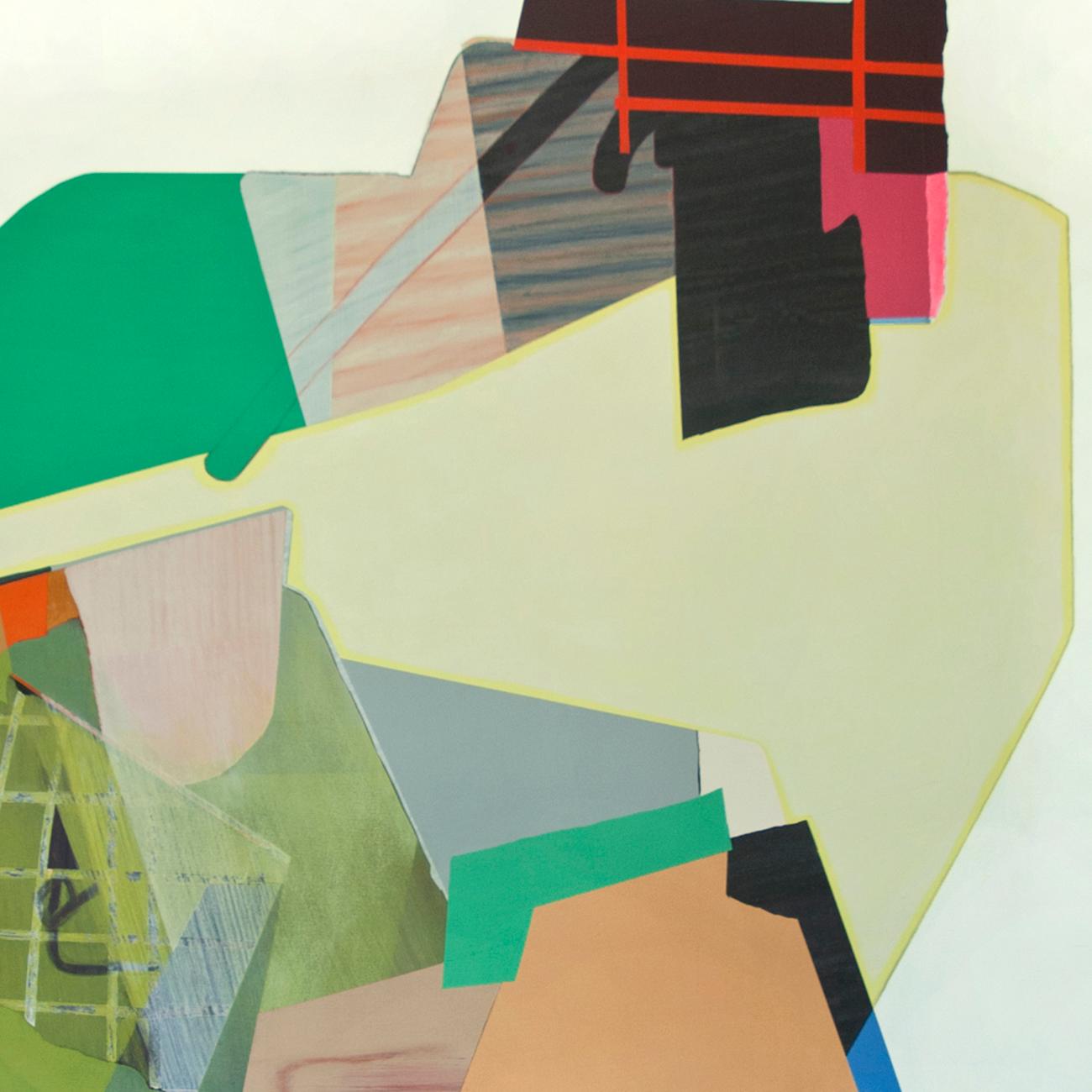 sbc 219 (Abstrakte Malerei) (Beige), Abstract Painting, von Susan Cantrick