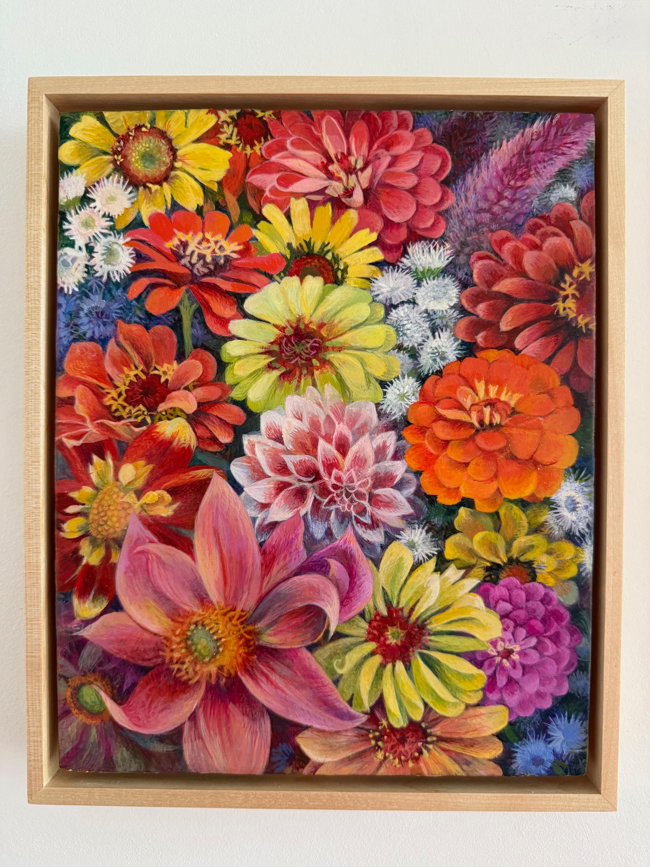 Bouquet 1 - Still-Life Painting Marrone di Susan Cohen