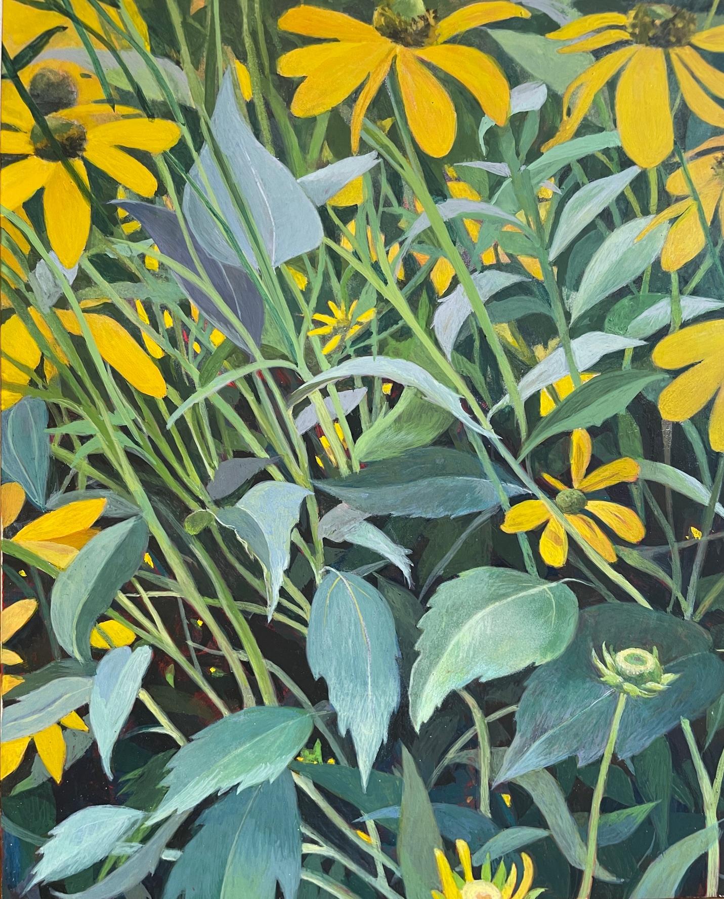 Still-Life Painting de Susan Cohen - High Line Yellow Flowers