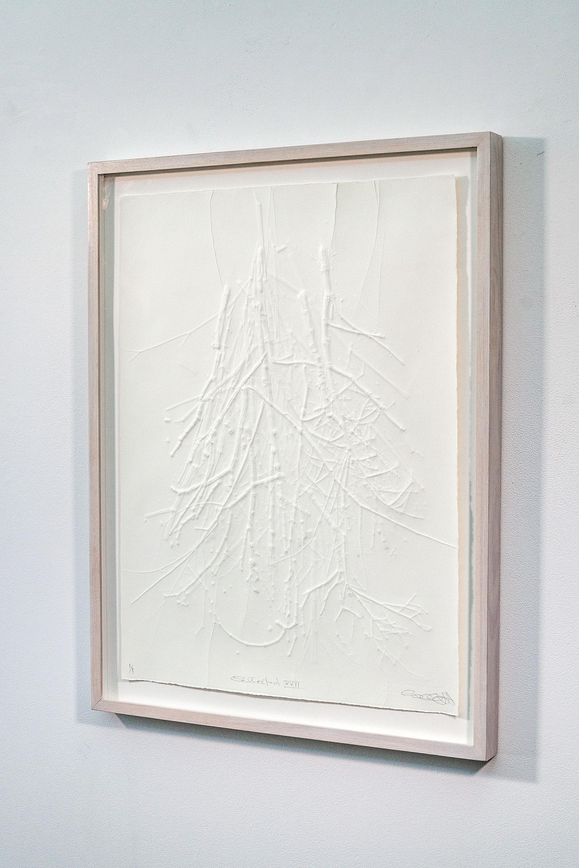 Collected XVII - textured, abstract, embossed, monoprint on archival paper For Sale 3