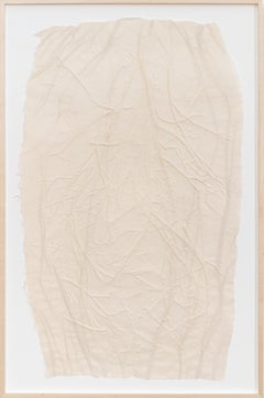 Série Parchment XXXlV - abstrait, en relief, monogravure sur papier parchemin