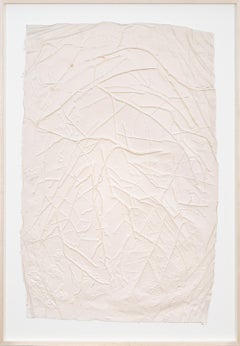 Serie Tableau - Theta: Monoprint astratto, incorniciato 44,75 x 31,25
