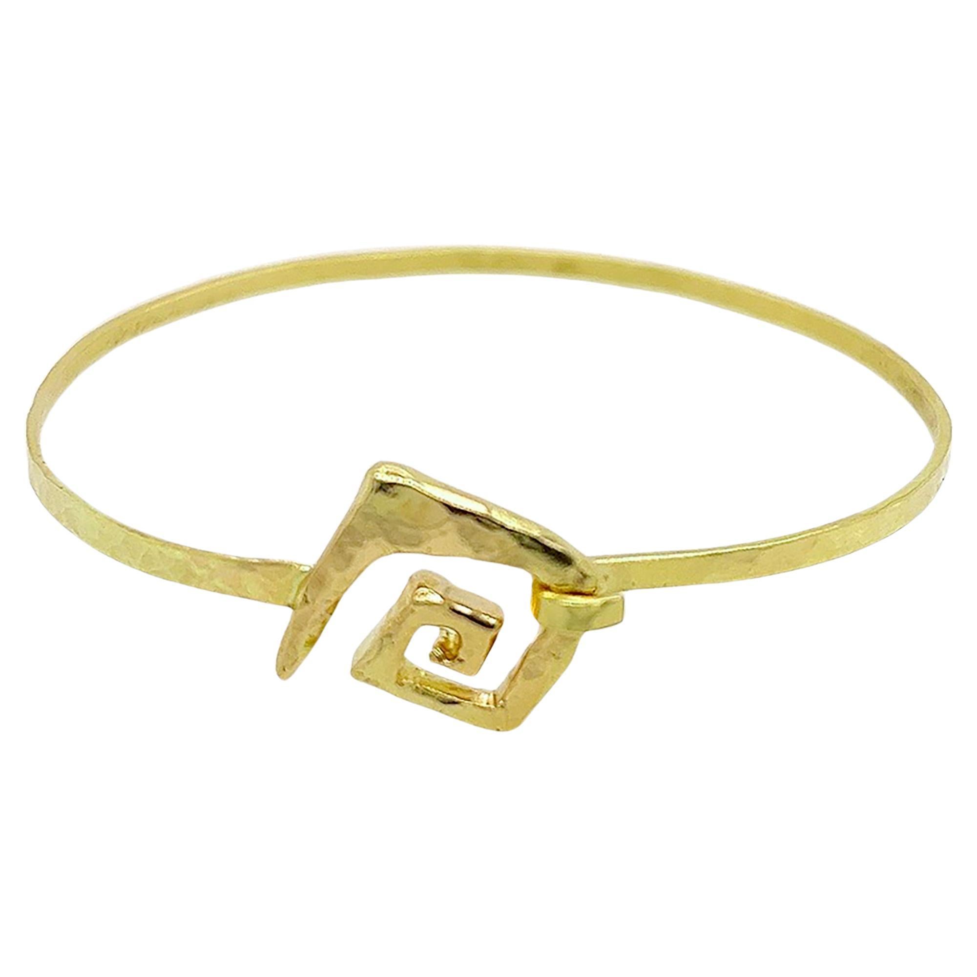 Susan Crow Studio – The Meander Gold Bracelet For Sale