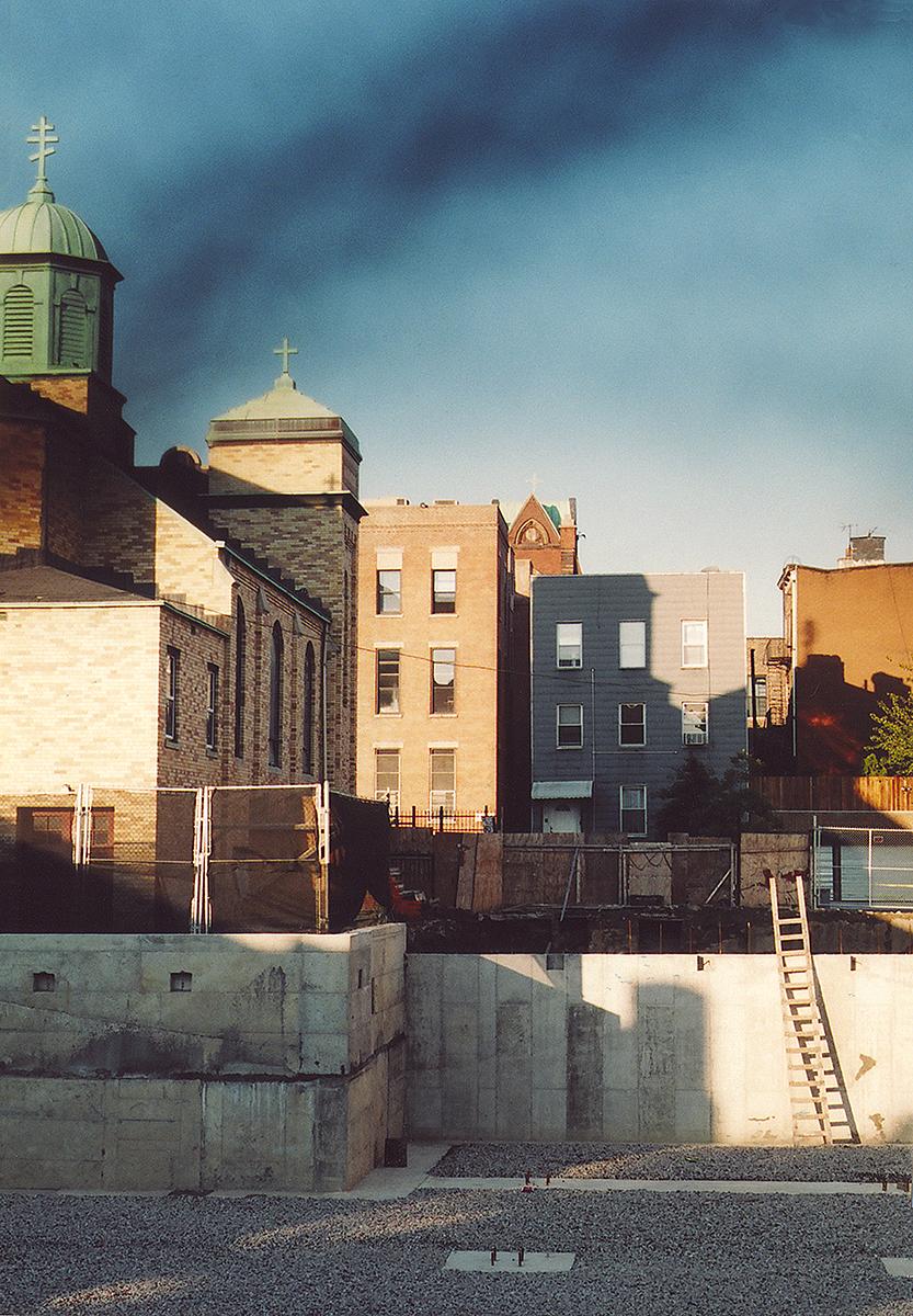 Susan Daboll Color Photograph - Williamsburg 12- Cool Tone Cityscape Photographic Print on Paper