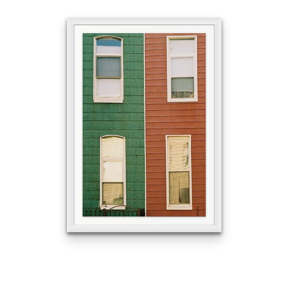Williamsburg 9 is a contemporary urban colour photograph by Susan Daboll. Daboll makes use of the borough's bold lines and colours to craft a thoughtful composition. 

Artist Susan Daboll was born in South Weymouth, Massachusetts, grew up in