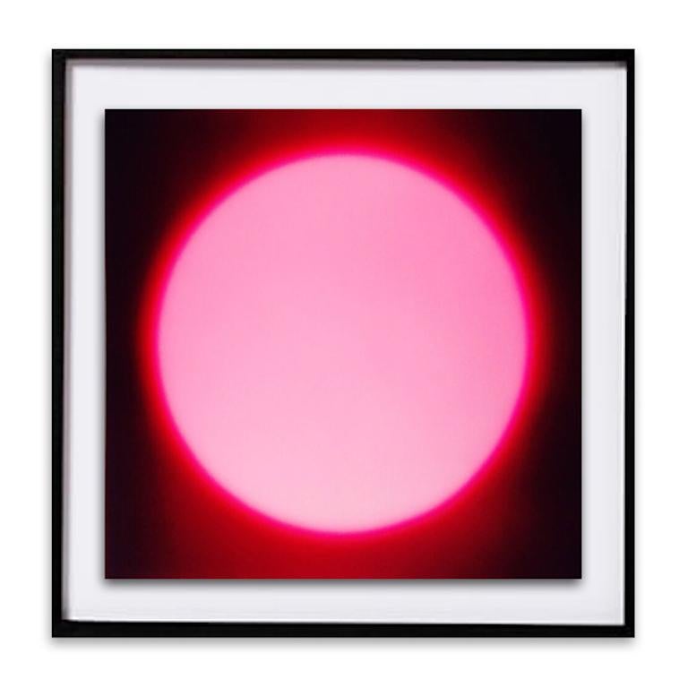 Susan Daboll Abstract Print - Pink Dark Sun - Black Wood Framed Abstract Photograph - Digital Print- In Stock 