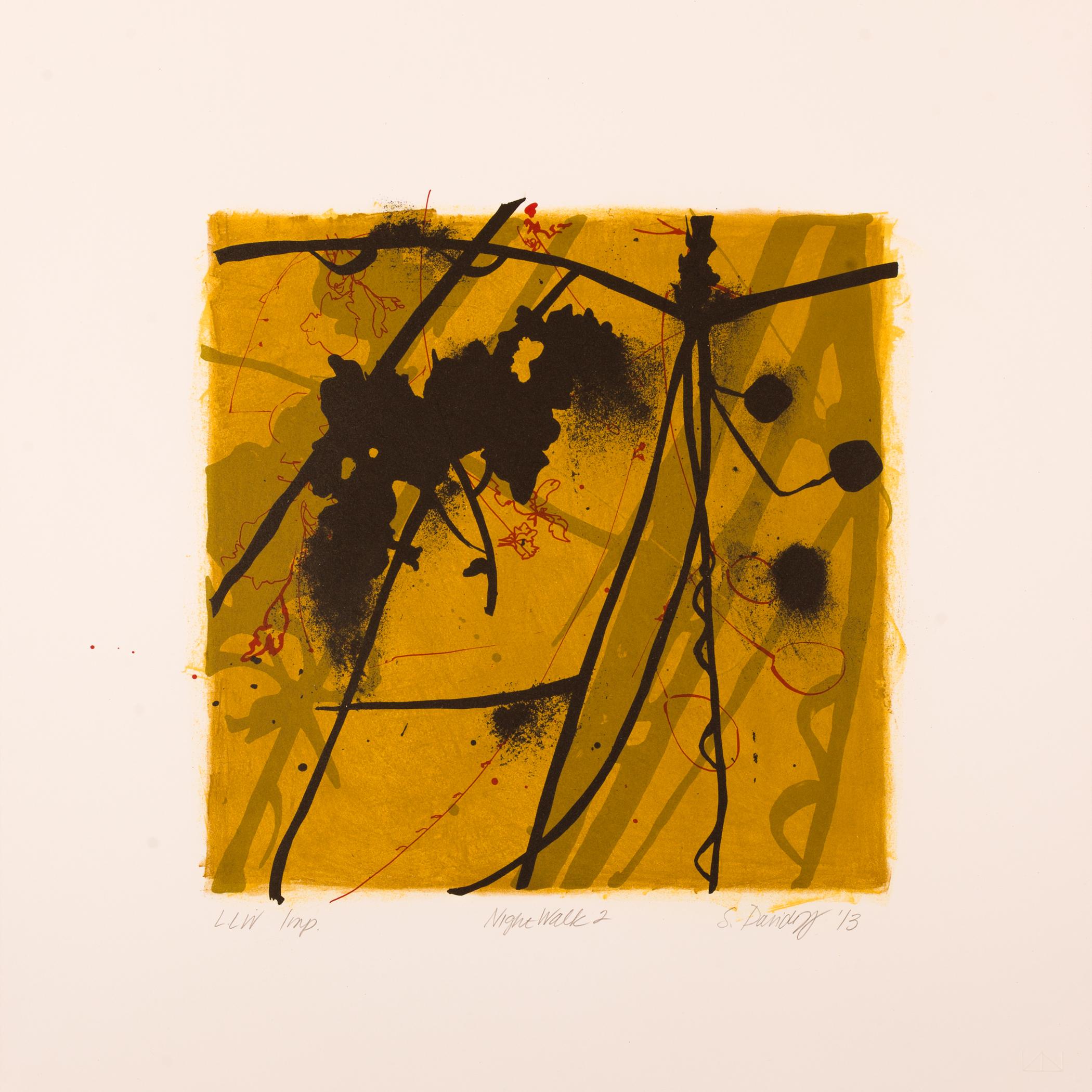 Susan Davidoff Figurative Print - Night Walk 2 (Natural Structures, Shifting Daylight, Floral, Botanical, 26% OFF)