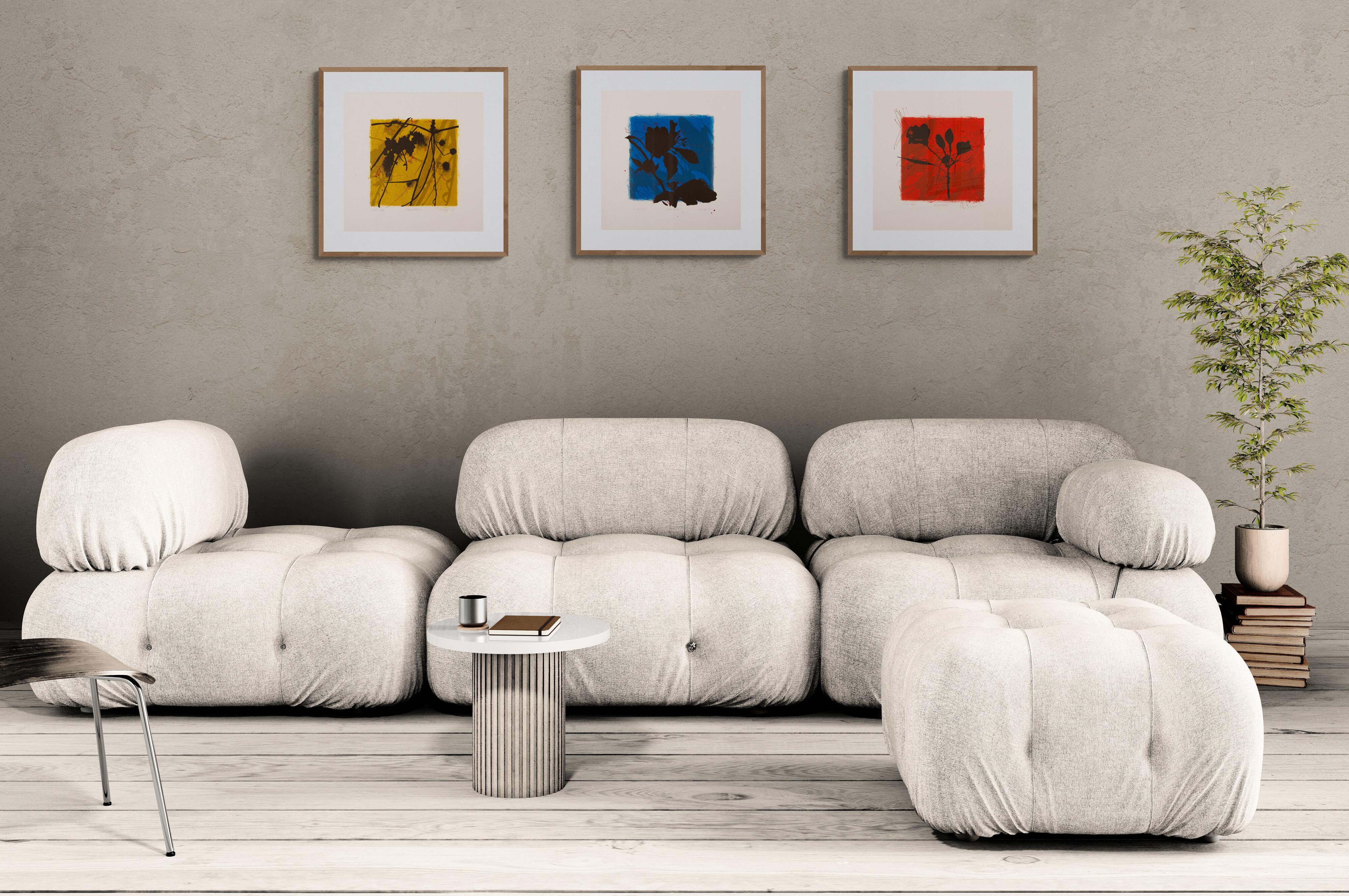 Night Walk 3 (Natural Structures, Shifting Daylight, Floral, Botanical, 26% OFF) - White Figurative Print by Susan Davidoff