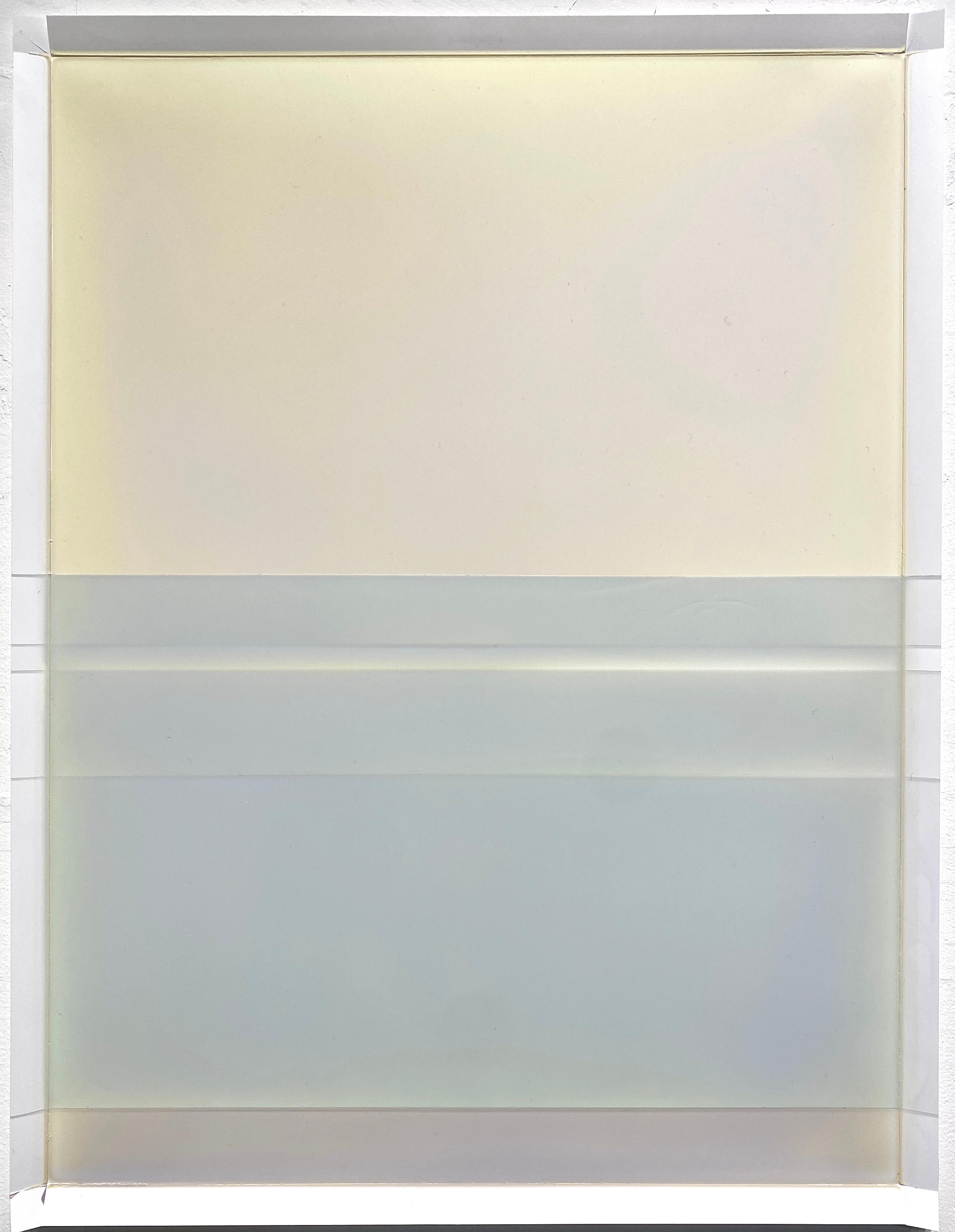 Pliegues En Cascada Con Pie De Página Seis - Pintura Al Marfil Sobre Papel Yupo, 2021