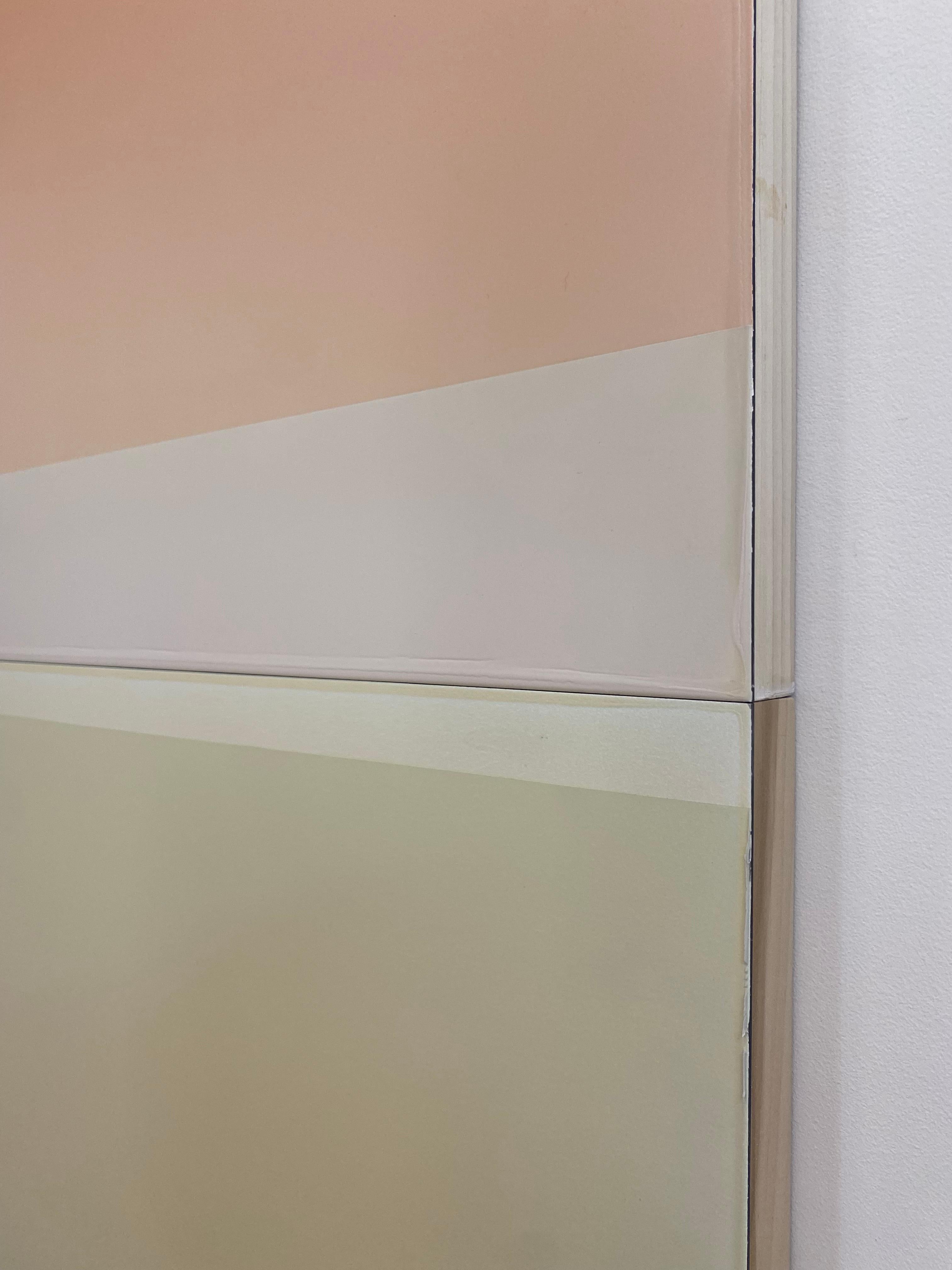 Joachims Dream - Pittura polimerica colorata, albicocca, giallo avorio, viola, 2022 5