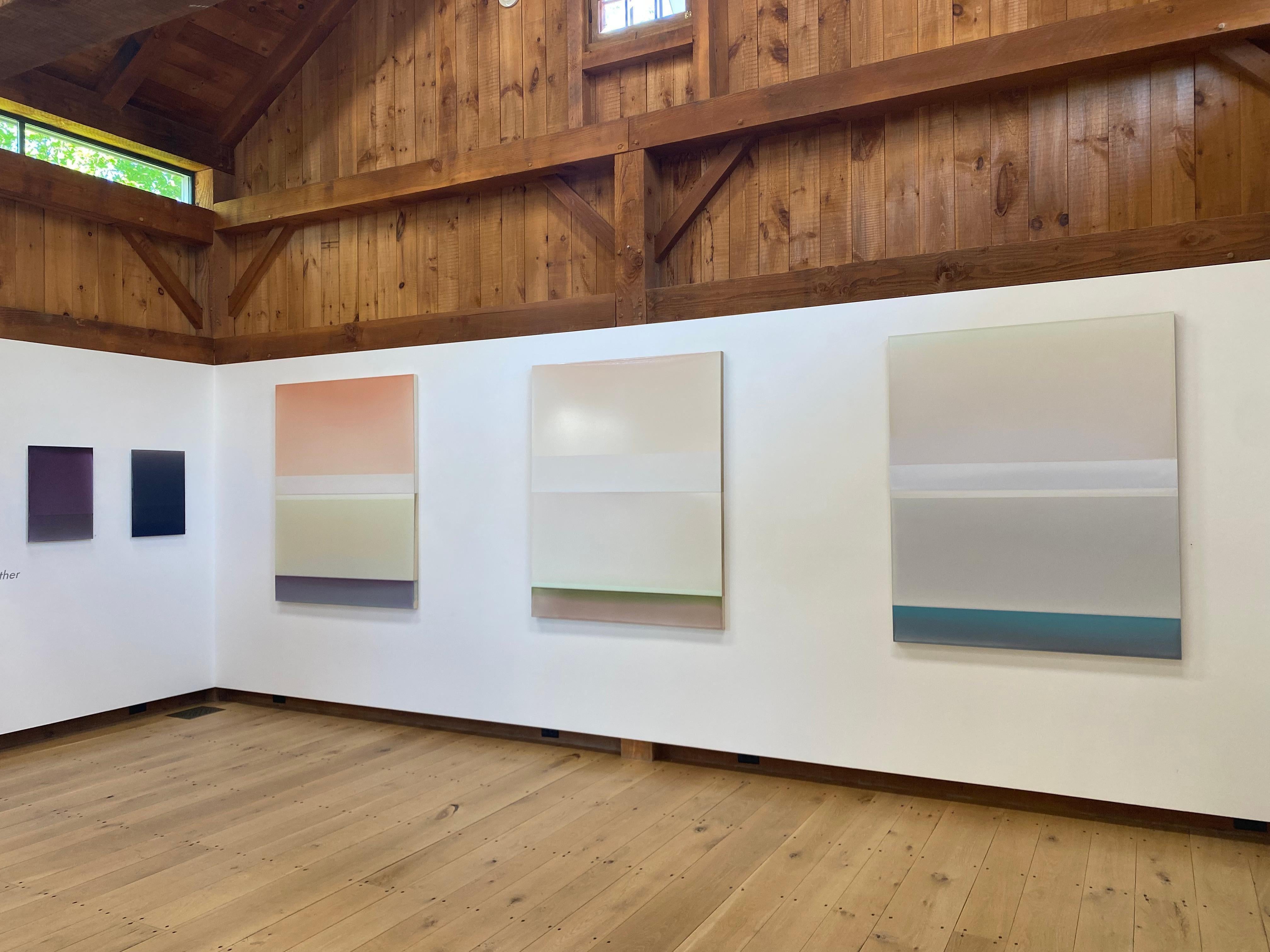 Joachims Dream - Pittura polimerica colorata, albicocca, giallo avorio, viola, 2022 6