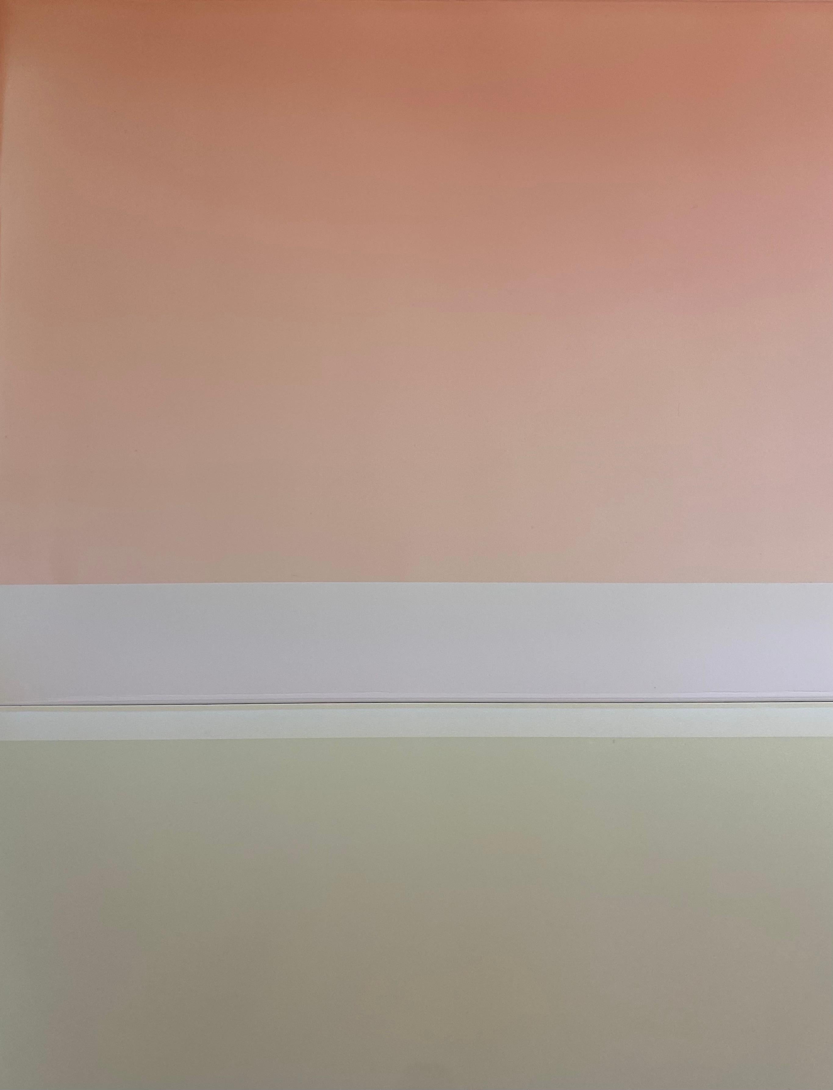 Joachims Dream - Pittura polimerica colorata, albicocca, giallo avorio, viola, 2022 1