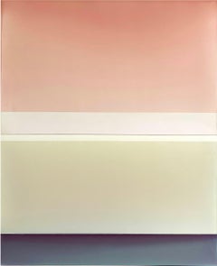 Joachims Dream - Tinted Polymer Painting, Apricot, Yellow Ivory, Violet, 2022