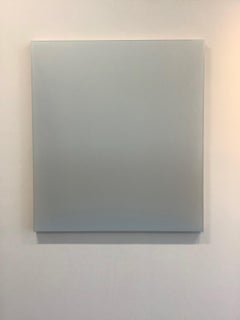 Outland 13 - Contemporary Abstract Poured Painting Ice Blue Gray, 2019