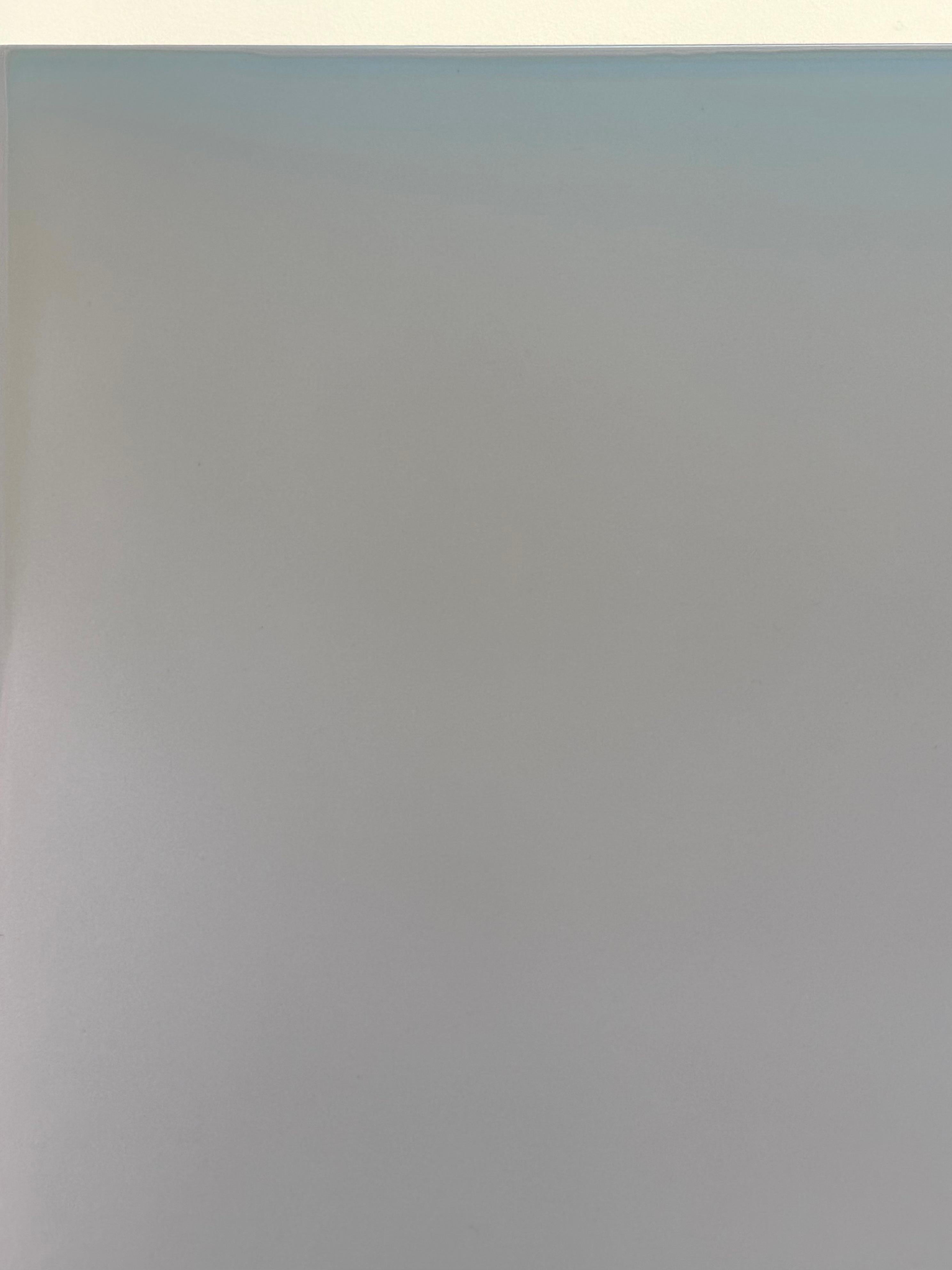 Outland 47 - Contemporary Abstract Poured Painting Icy Blue Beige, 2024 For Sale 7