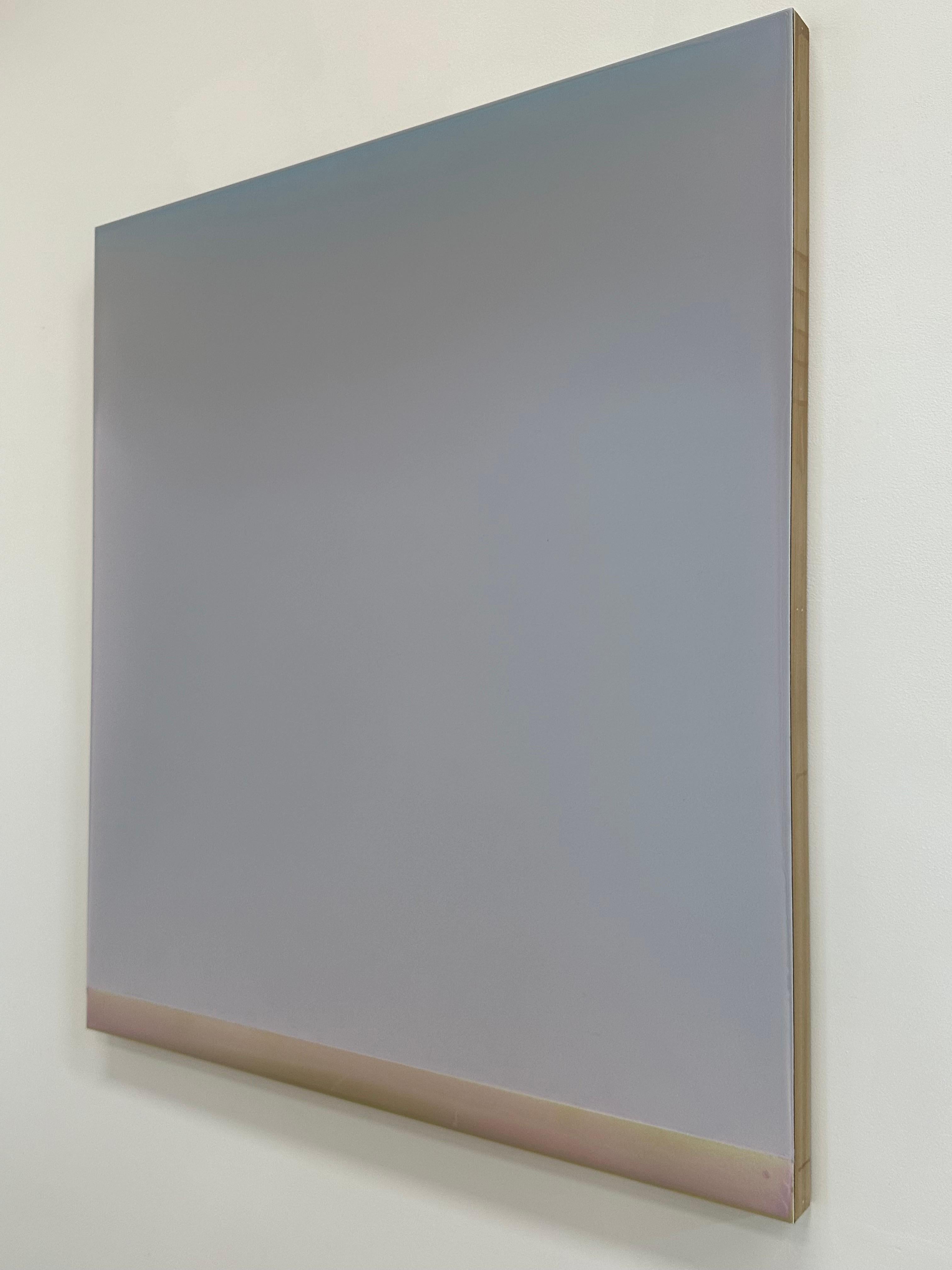 Outland 47 - Contemporary Abstract Poured Painting Icy Blue Beige, 2024 For Sale 1