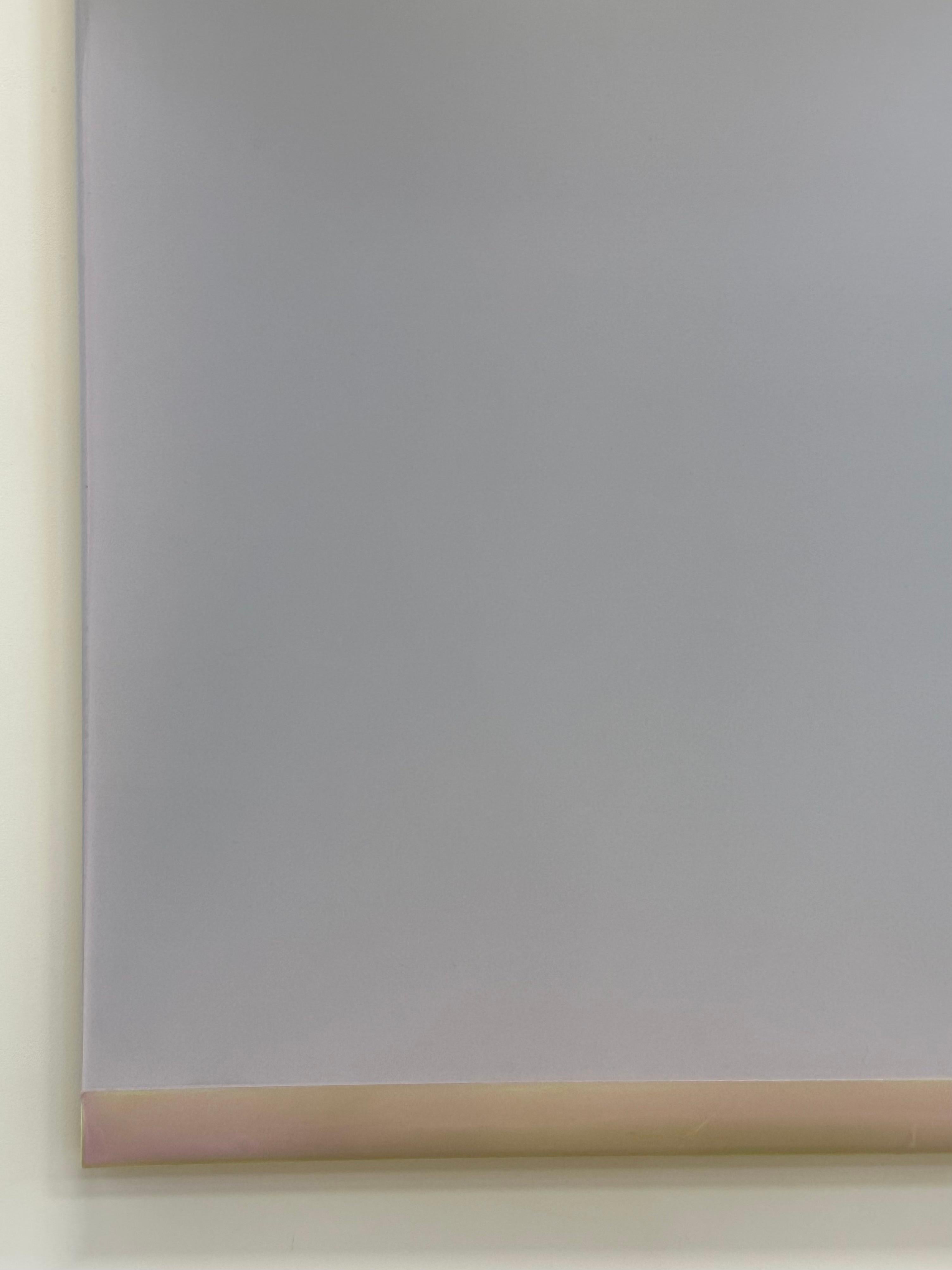 Outland 47 - Pittura astratta contemporanea versata Icy Blue Beige, 2024 in vendita 3