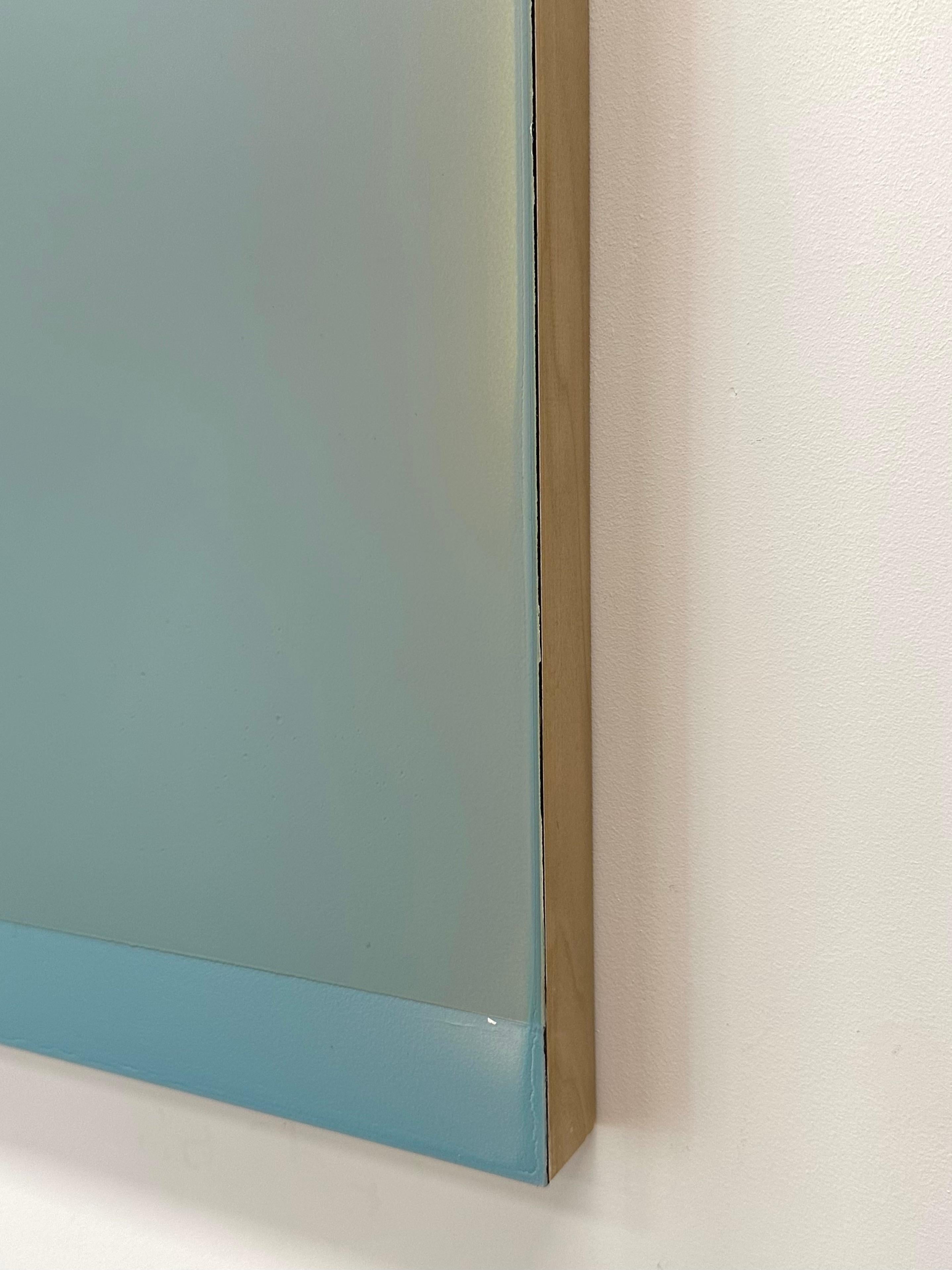 Outland 48 - Pintura Abstracta Contemporánea Vertida Azul Espuma Verde, 2024 8