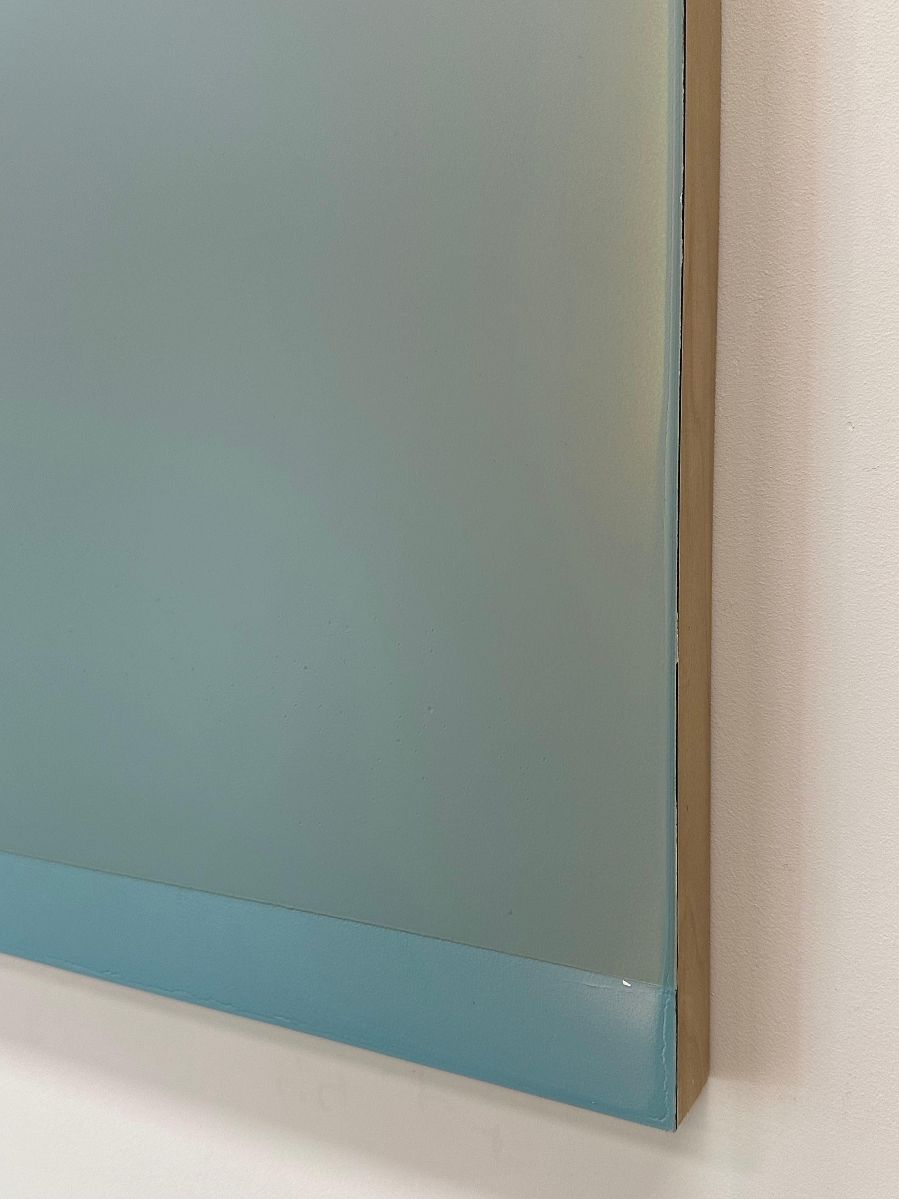 Outland 48 - Pintura Abstracta Contemporánea Vertida Azul Espuma Verde, 2024 9