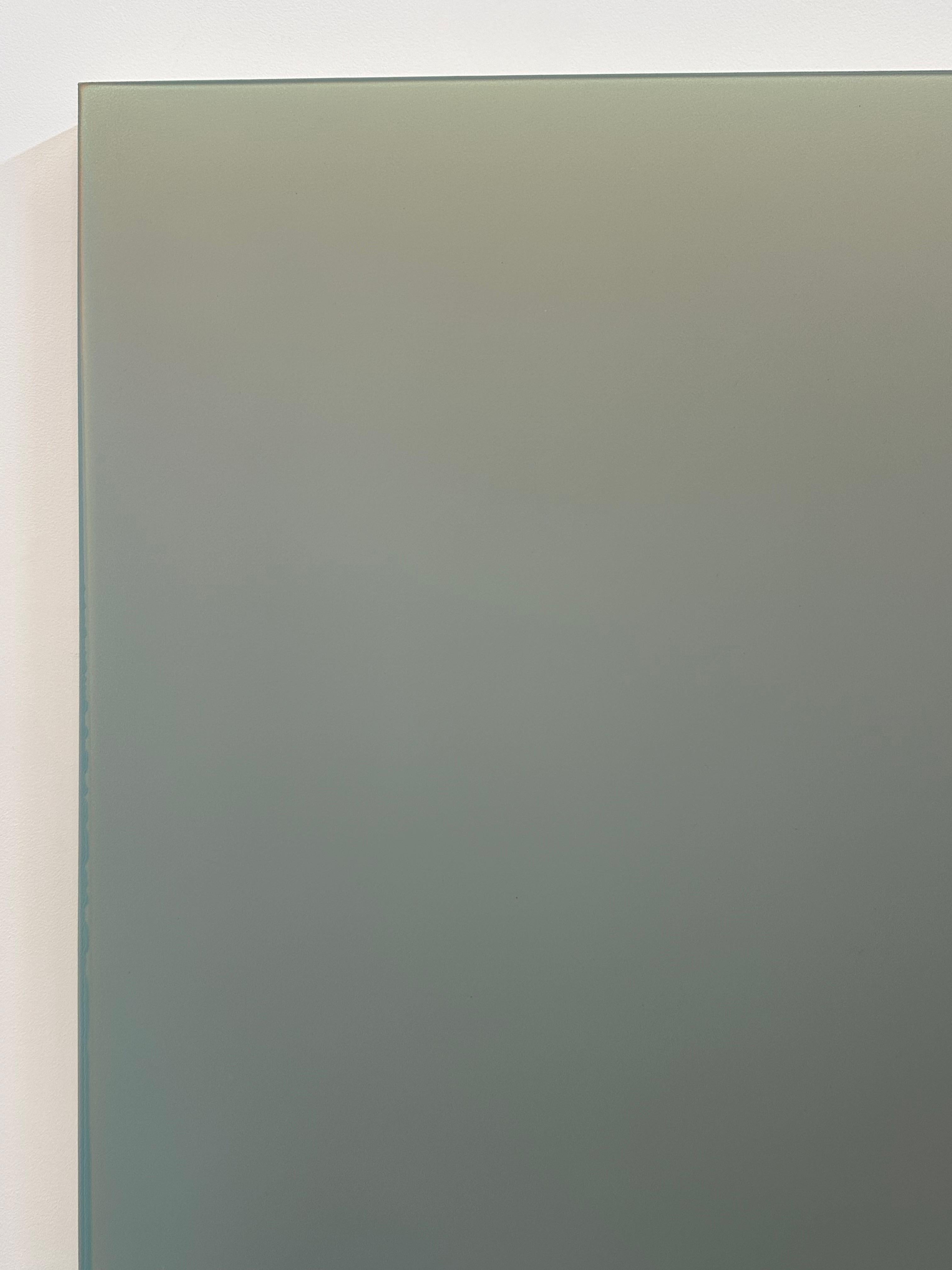 Outland 48 - Pintura Abstracta Contemporánea Vertida Azul Espuma Verde, 2024 1