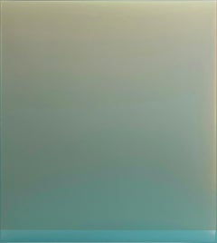 Outland 48 - Contemporary Abstract Poured Painting Seafoam Blue Green, 2024