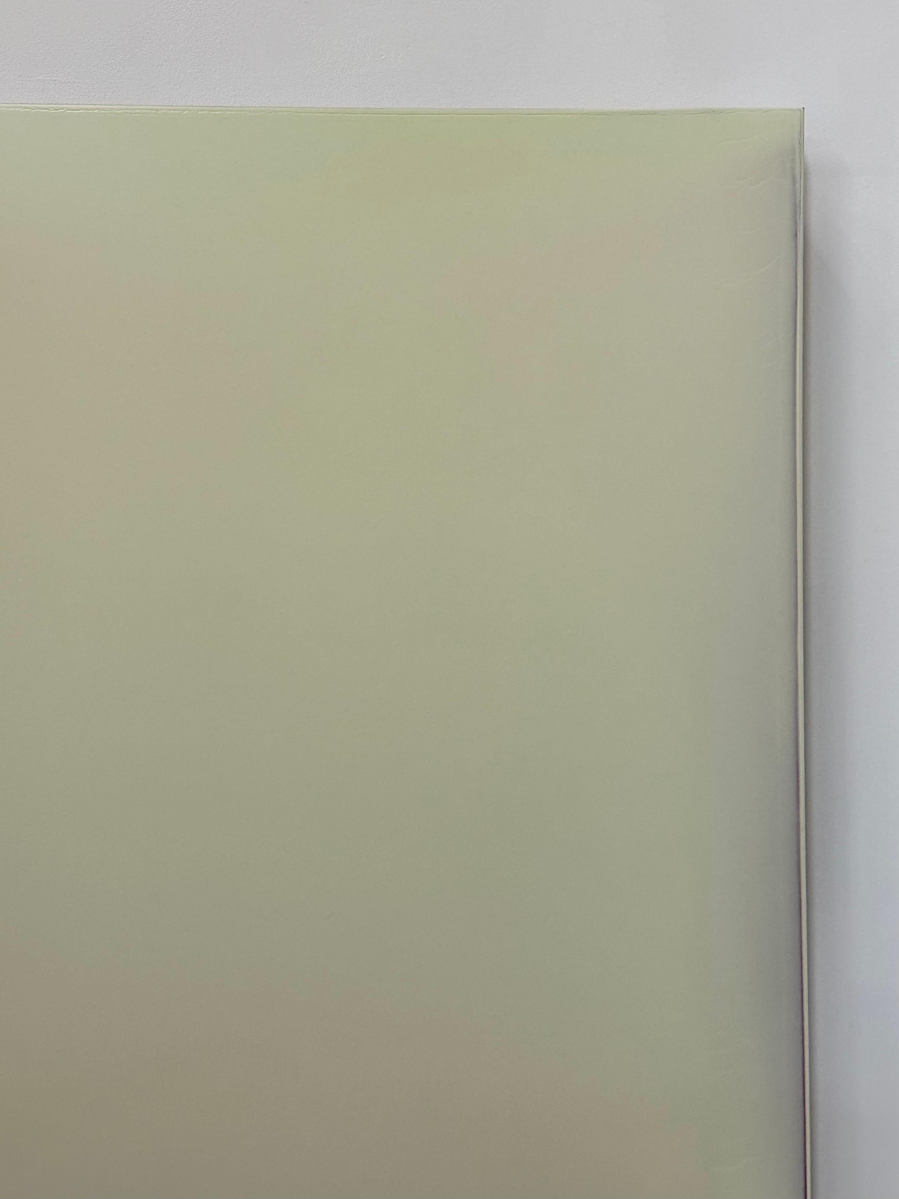 Outland No. 34 - Pittura astratta contemporanea versata Giallo Avorio, 2023 in vendita 4