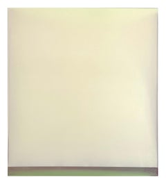 Outland No. 34 - Contemporary Abstract Poured Painting Ivory Yellow, 2023