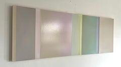 Pink Necessary Angel - Sage Jade Aqua Blue Green Poured Painting, 2025