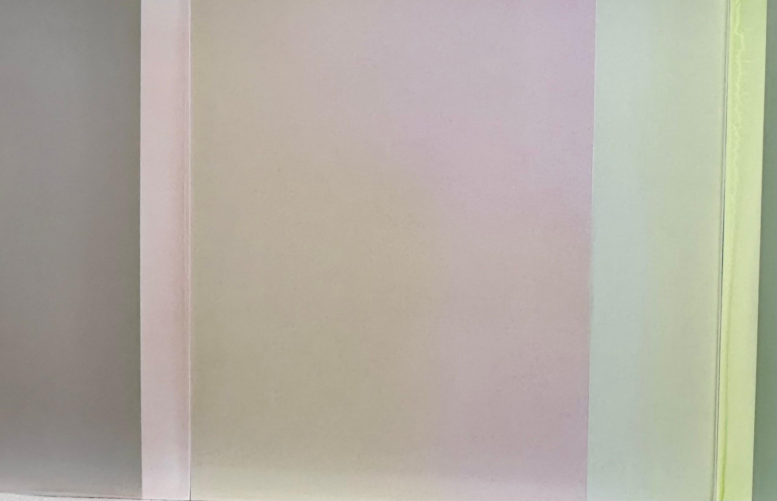 Angelo Rosa Necessario - Sage Jade Aqua Blue Green Pittura colata, 2025 in vendita 2