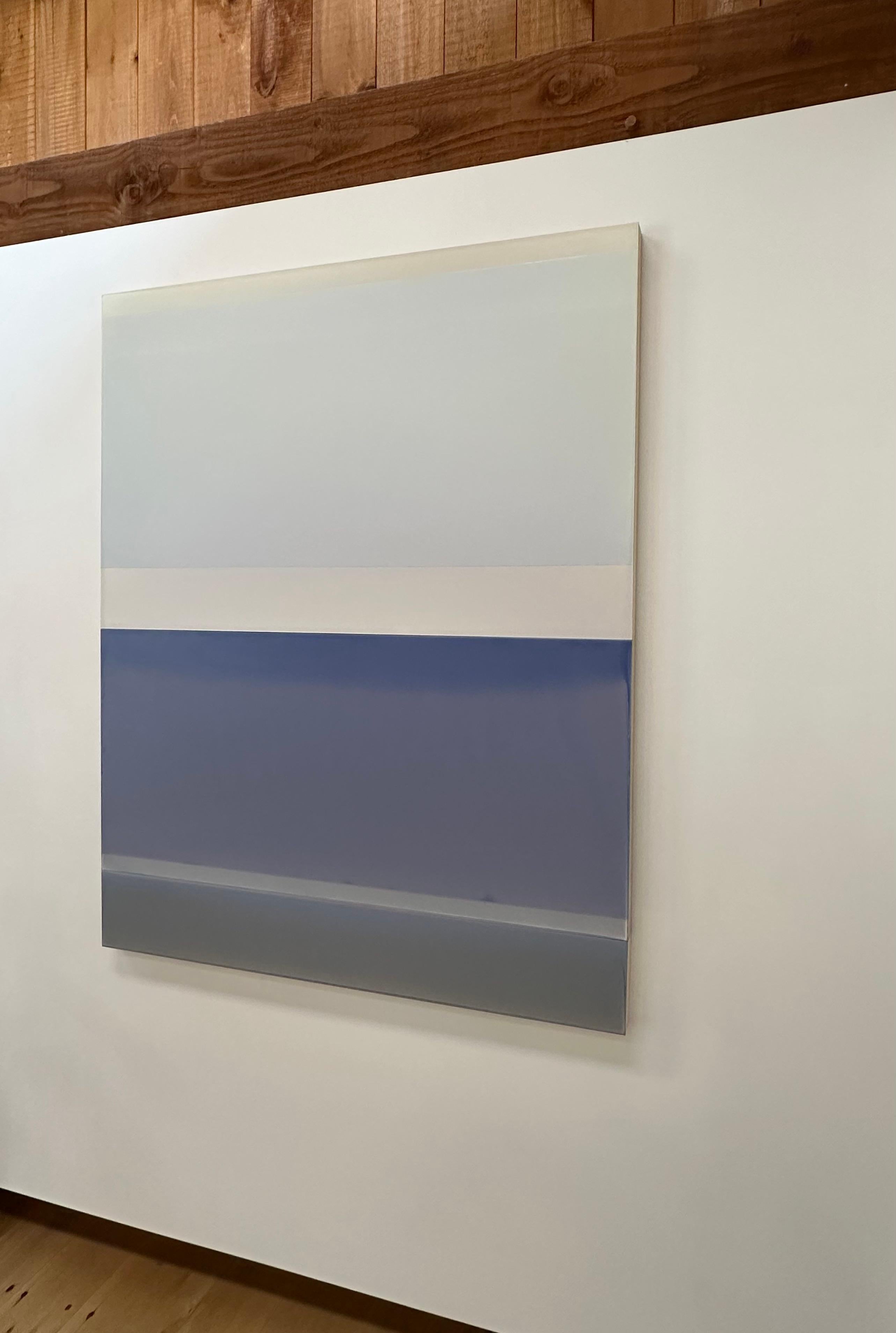 Sea Girt - Pintura Abstracta Contemporánea Vertida Violeta Marfil, 2024 en venta 3