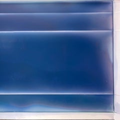 Susan English "Cascading Folds (with footer) no. 27" Polymer on Yupo Paper