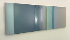 Susan English "Interlude (green)" 2026 tinted polymer on Dibond panel