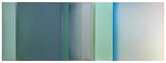 Susan English "Interlude (green)" 2026 tinted polymer on Dibond panel
