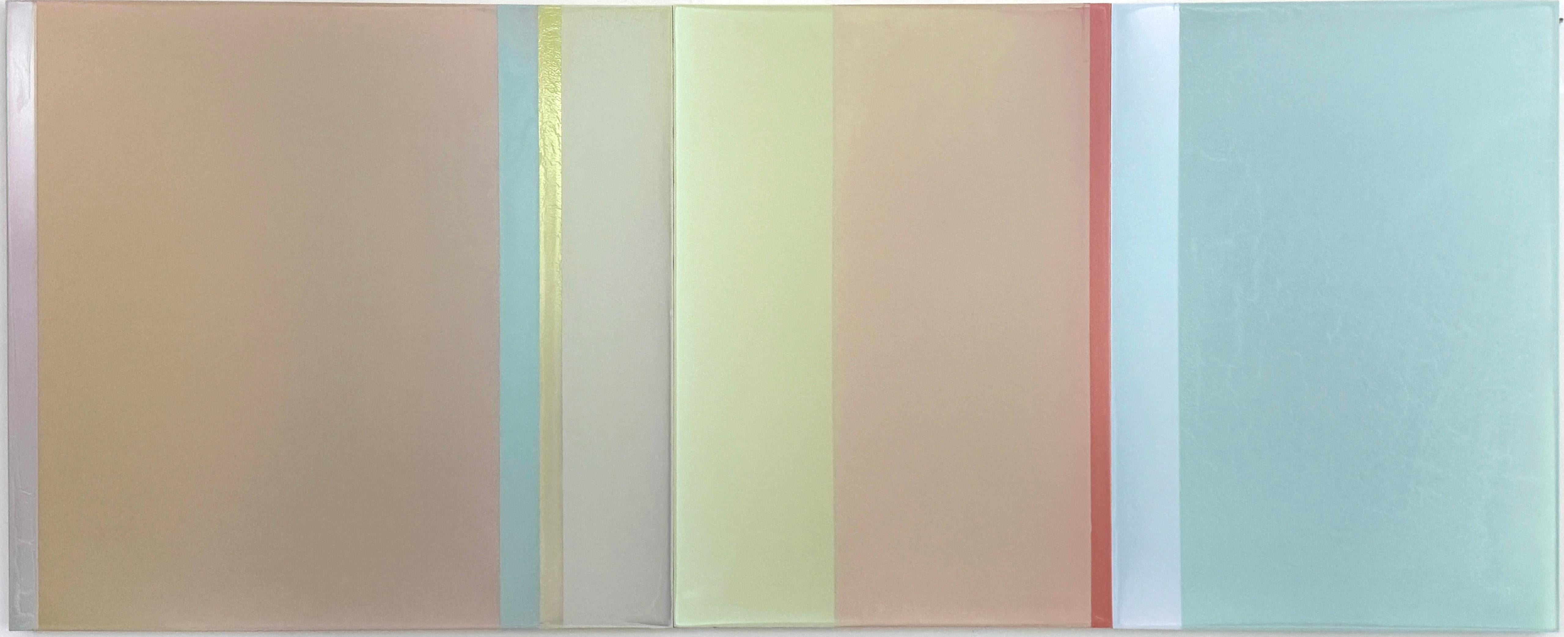 Susan English Abstract Painting - "Untitled" 2025 tinted polymer on disband panel